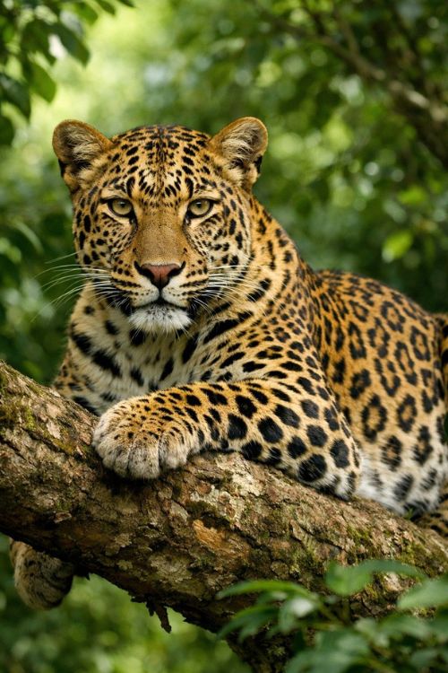 A leopard in the wild